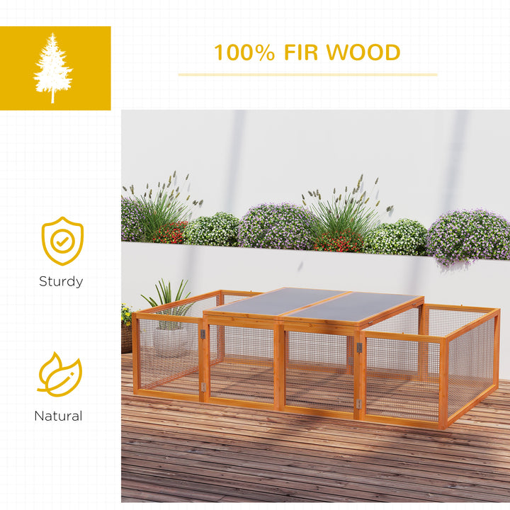 Wooden Rabbit Hutch Outdoor