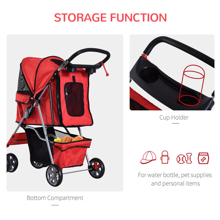 Small Dog Stroller with Rain Cover