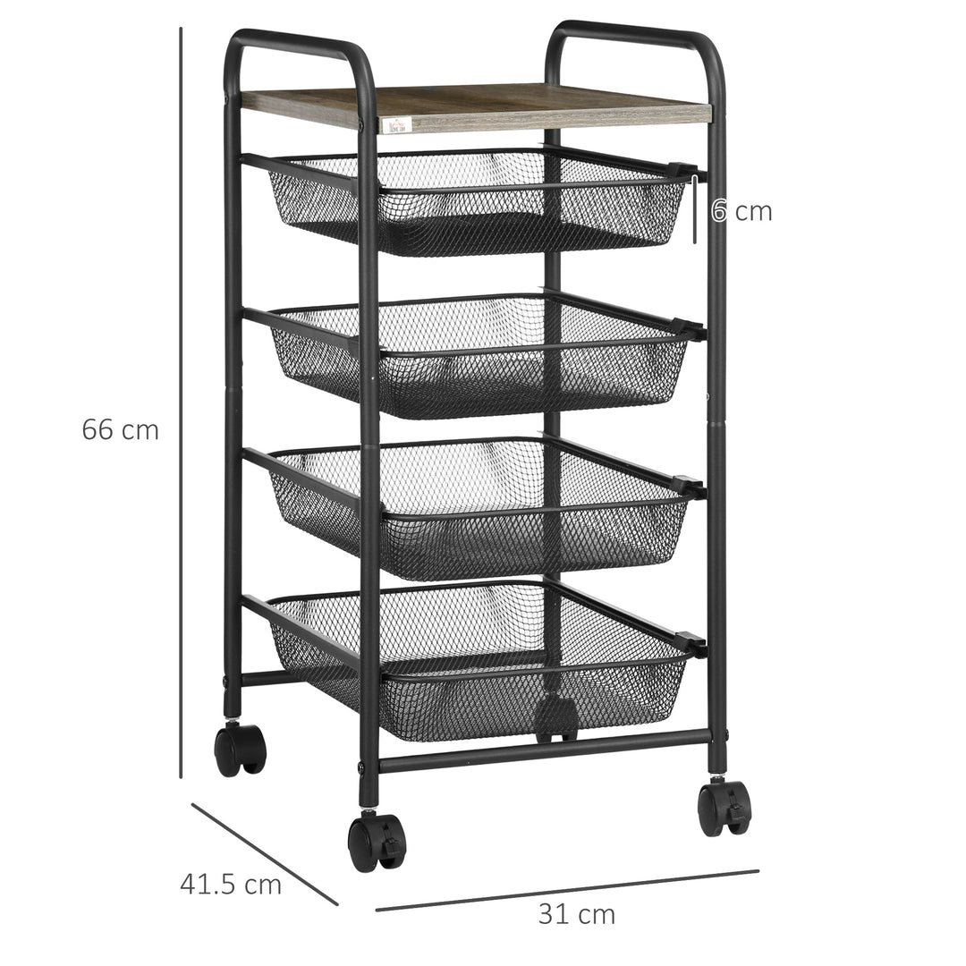 Storage Trolley on Wheels