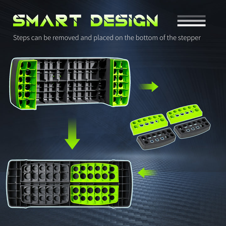 Aerobic Step with 3-Level Adjustable Heights for Home