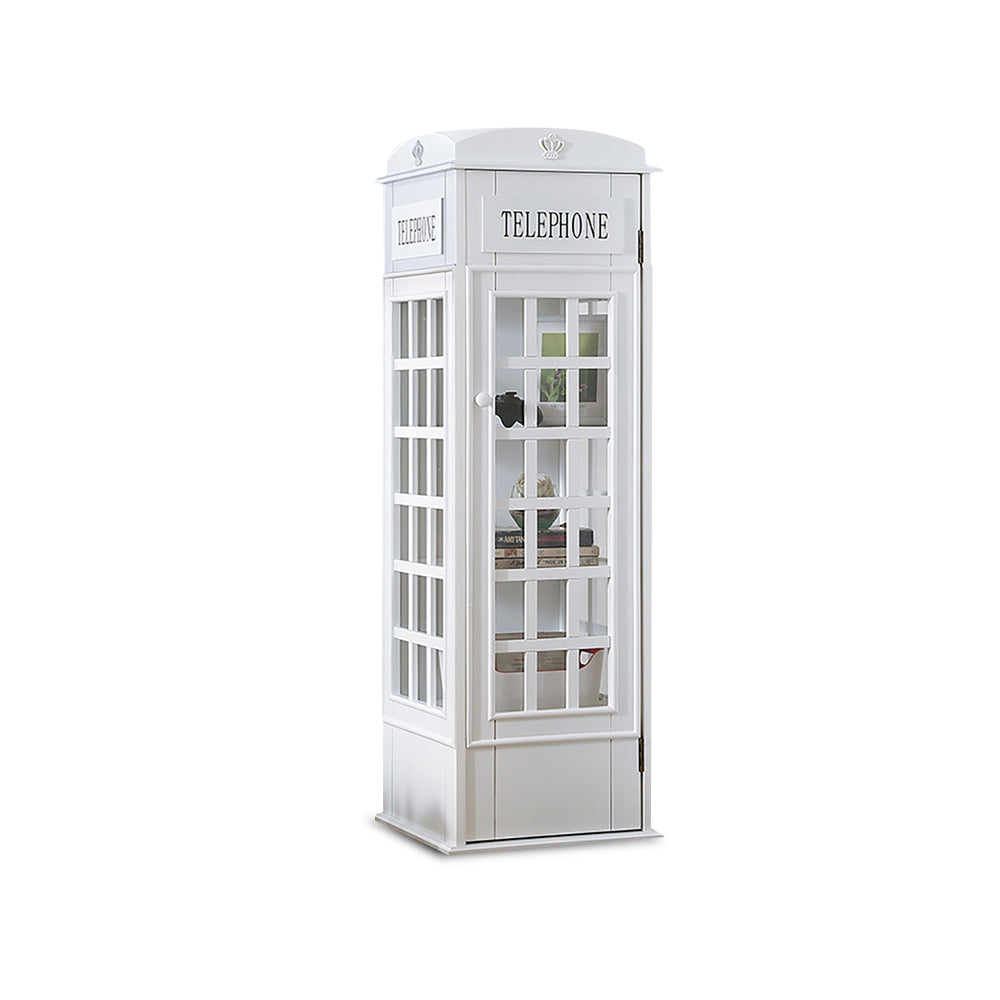 Phone Booth-Shaped Retro Kid's Bookcase England Style