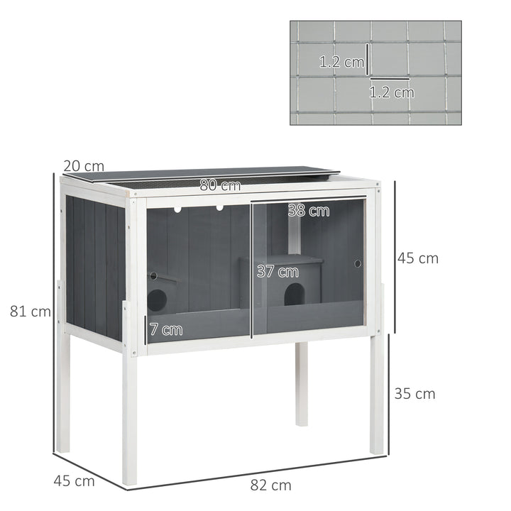 Wooden Hamster House Hamster Cage with Shelf