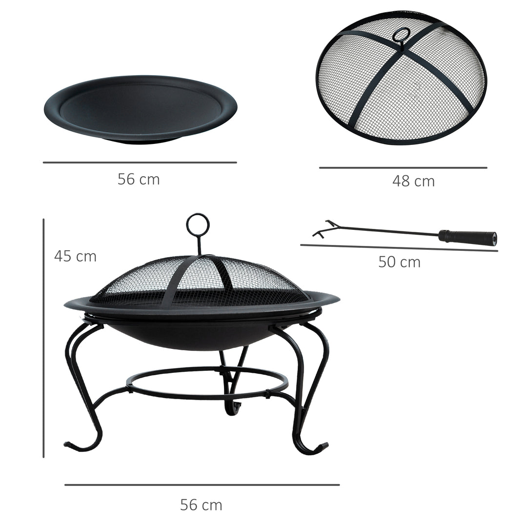 Patio Pyrotechnics: Stylish Fire Pit with Lid for Garden Entertaining