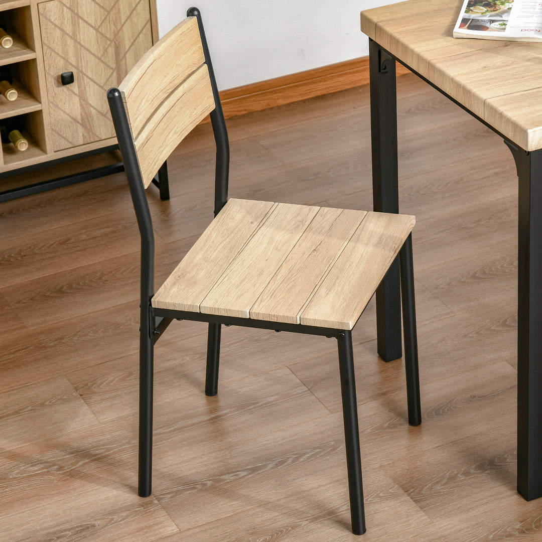 HOMCOM Small Dining Table with 2 Chairs, Natural Wood https://www.awin1.com/pclick.php?p=34073516461&a=1765756&m=17151 Aosom