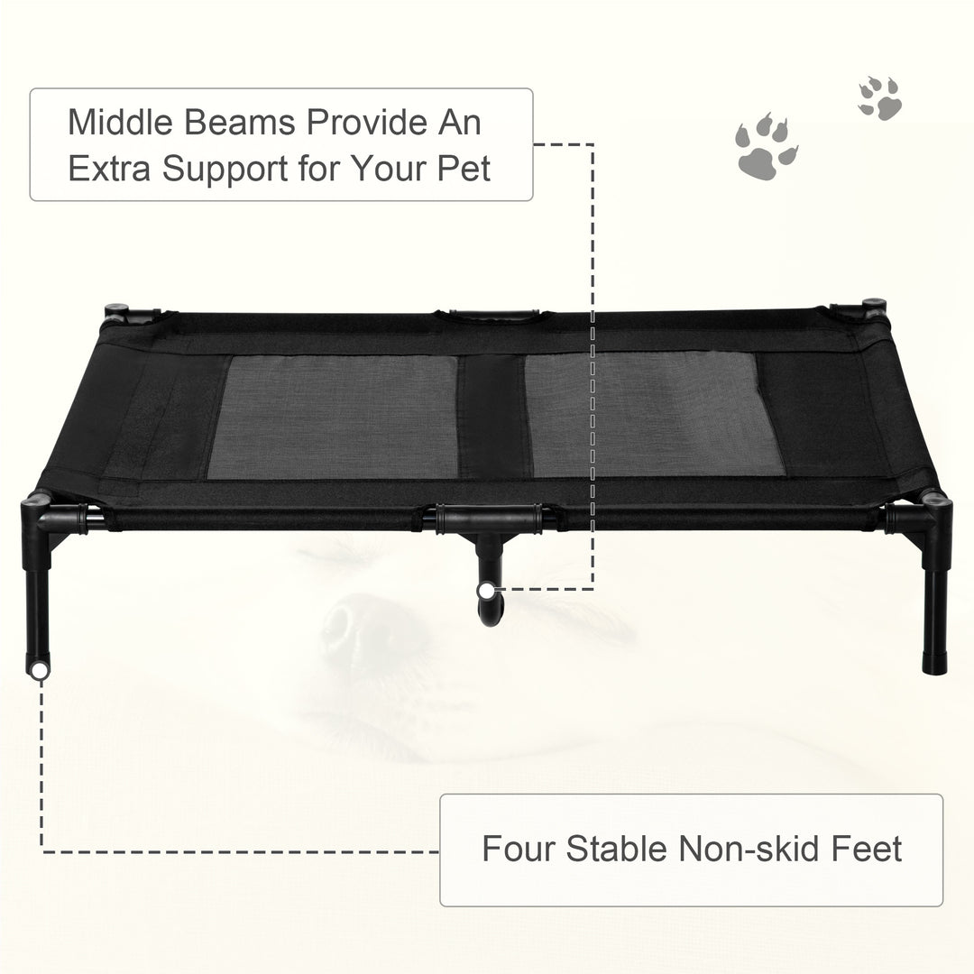 Large Raised Dog Bed – Elevated Cooling Pet Cot