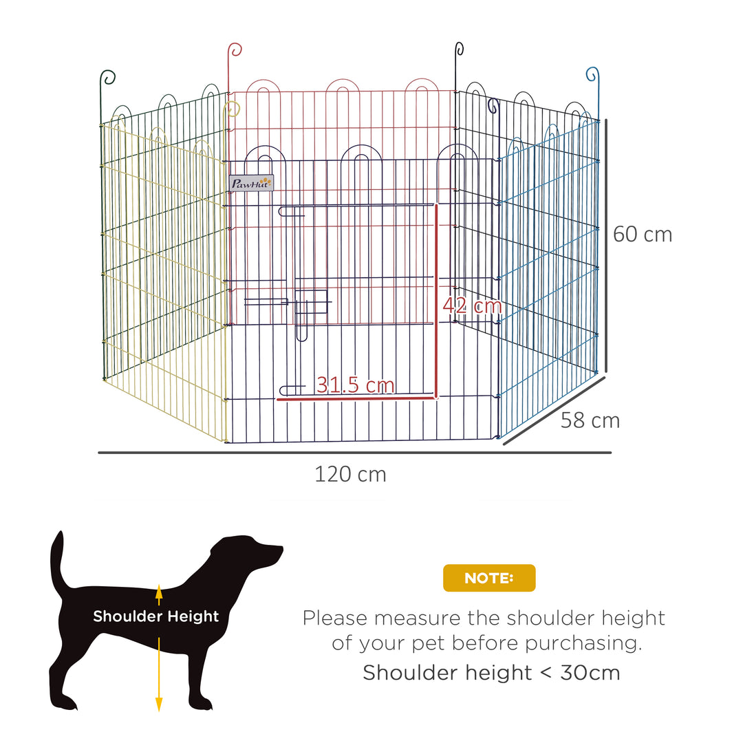 Pet Playpen: Six-Panel Crate with Door