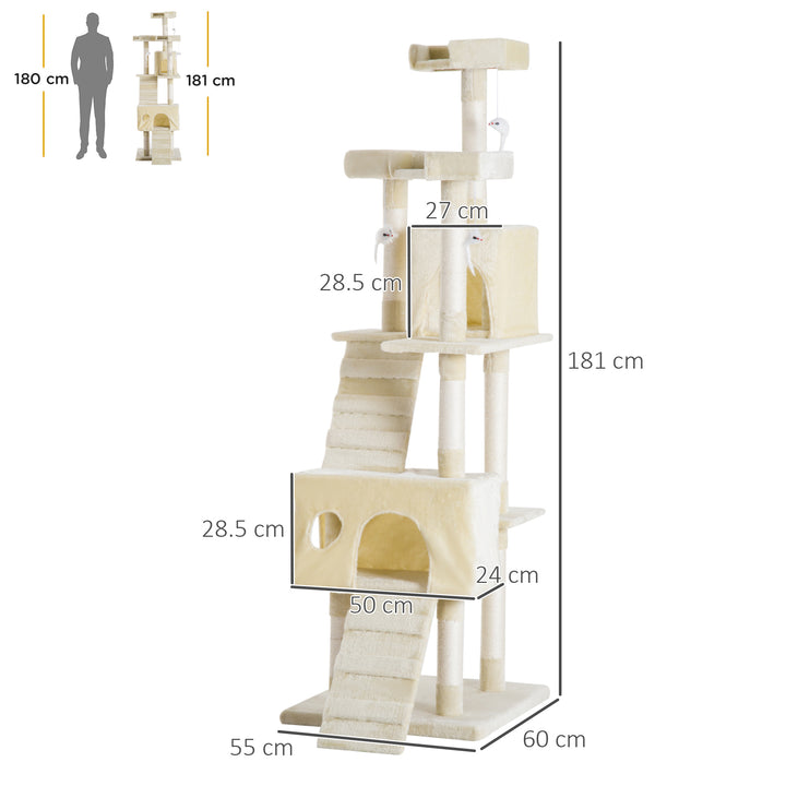 Multi Level Cat Tower with Sisal Posts