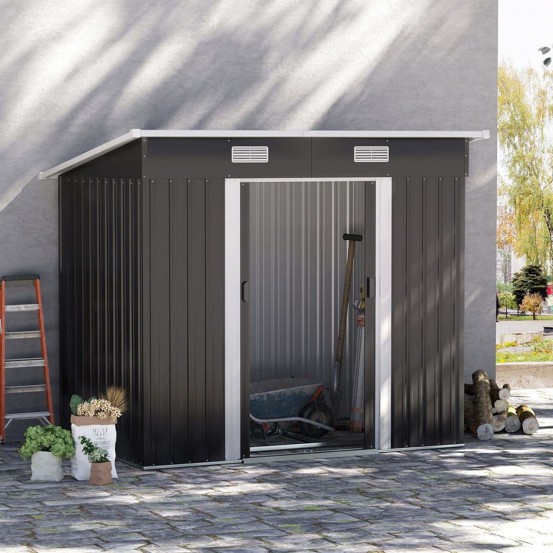 6.8 x 4.3ft Outdoor Garden Storage Shed