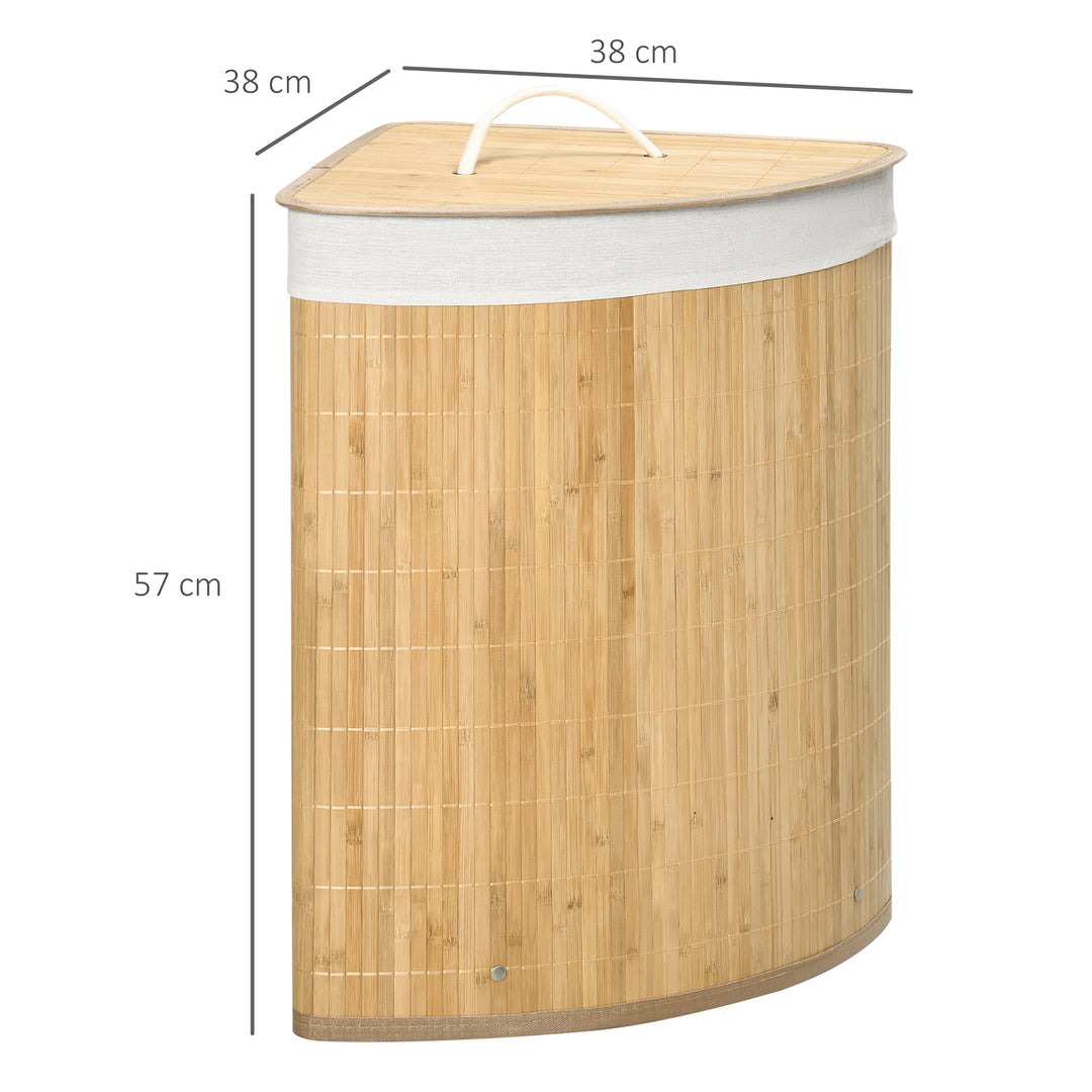 Bamboo Laundry Basket with Lid