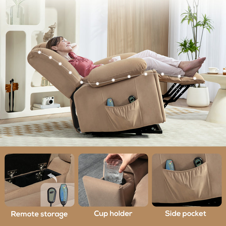 Power Lift Recliner Chair with Vibration Massage and Heat