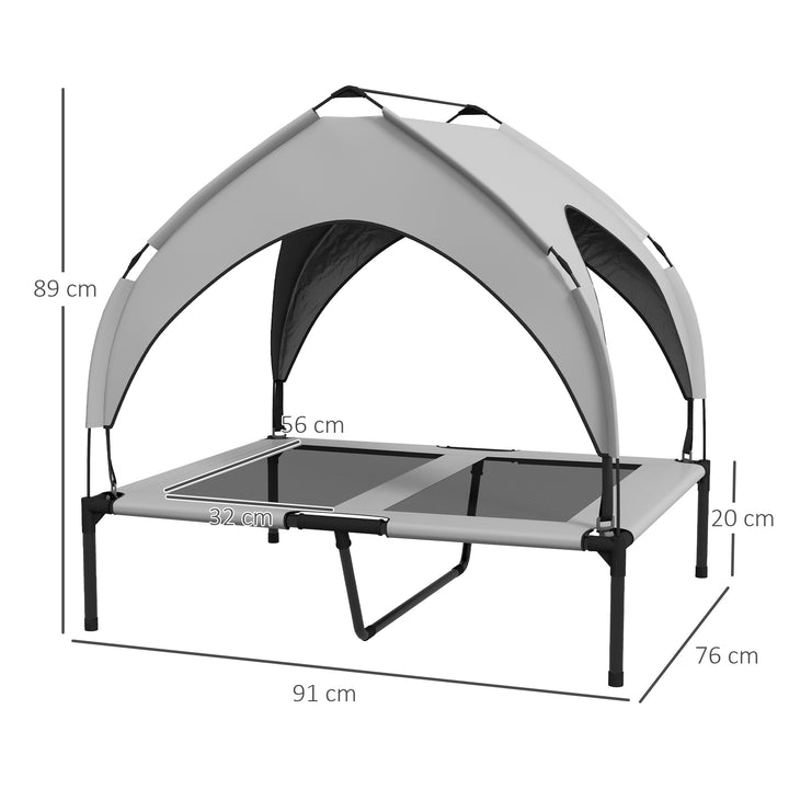 Cooling Elevated Pet Bed with Washable Breathable Mesh for Medium to Large Dogs