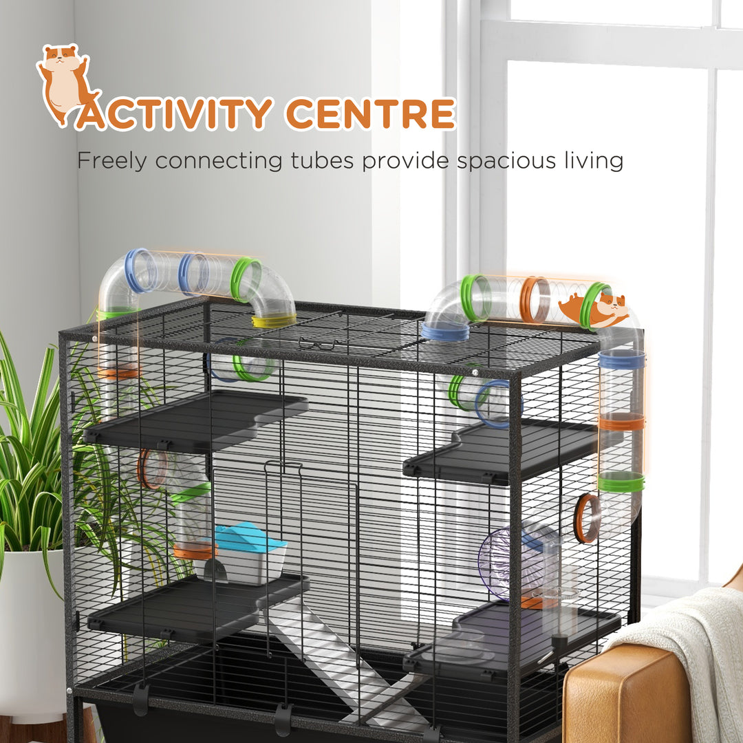 Large Hamster Cage Gerbil Cage with Tubes