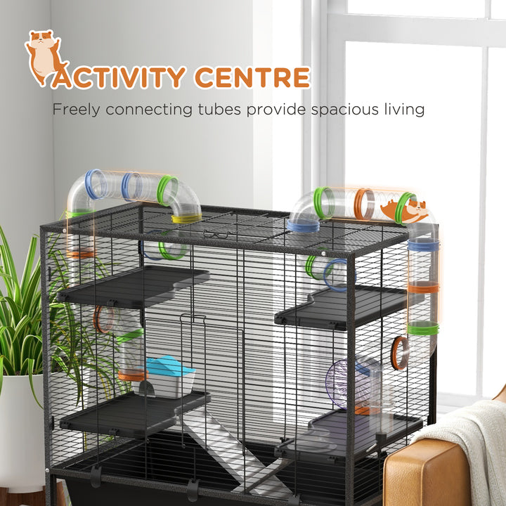 Large Hamster Cage Gerbil Cage with Tubes