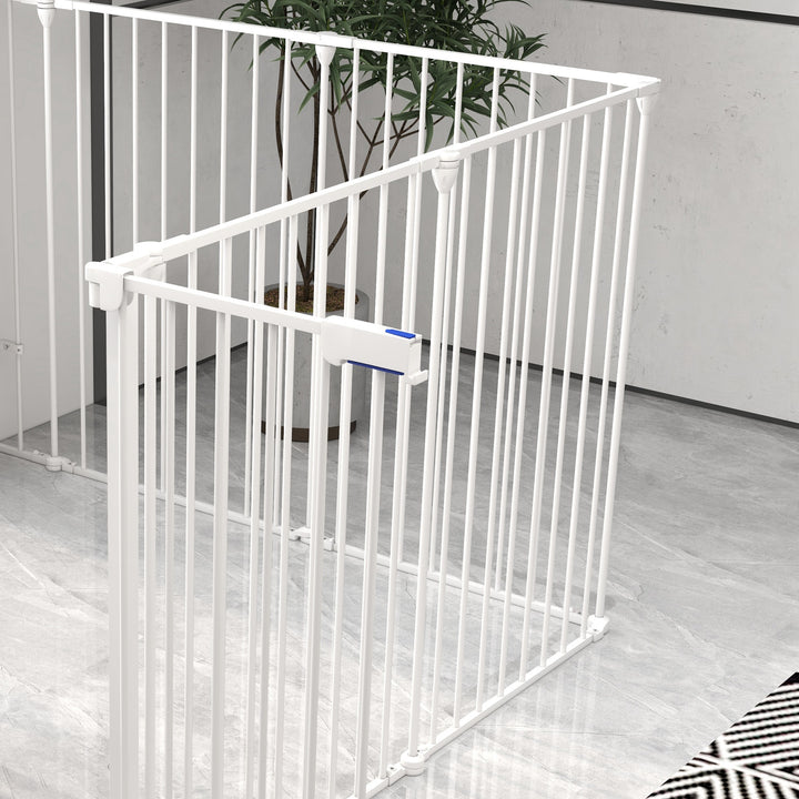 2-In-1 Multifunctional Dog Pen and Safety Pet Gate