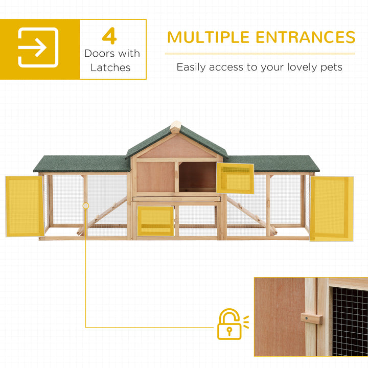 Deluxe Two-Storey Wooden Bunny Rabbit Hutch