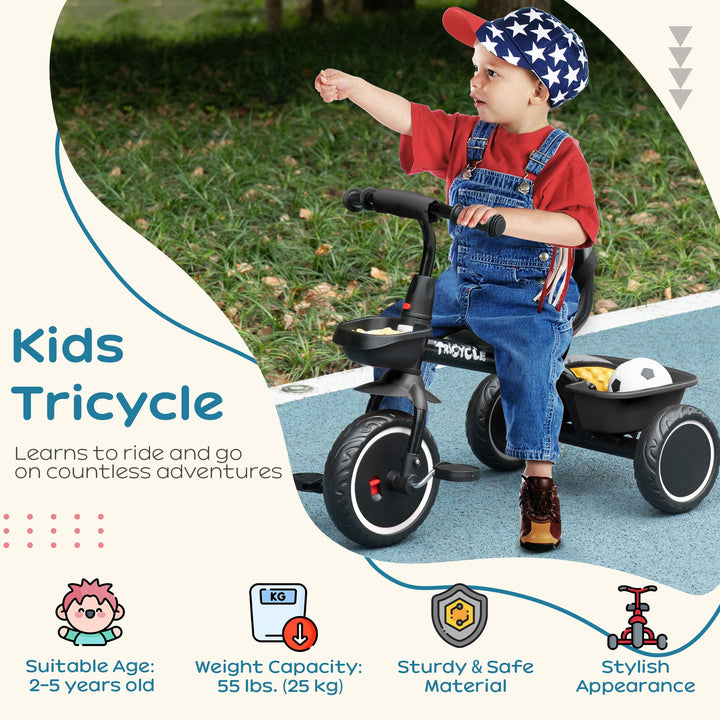 Kids Trike for 2-5 Years with Adjustable Seat