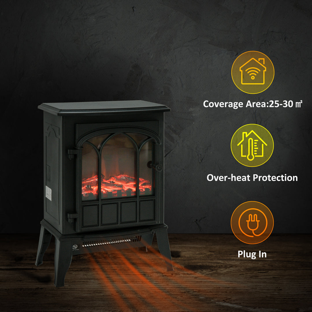 Freestanding Electric Fireplace Heater