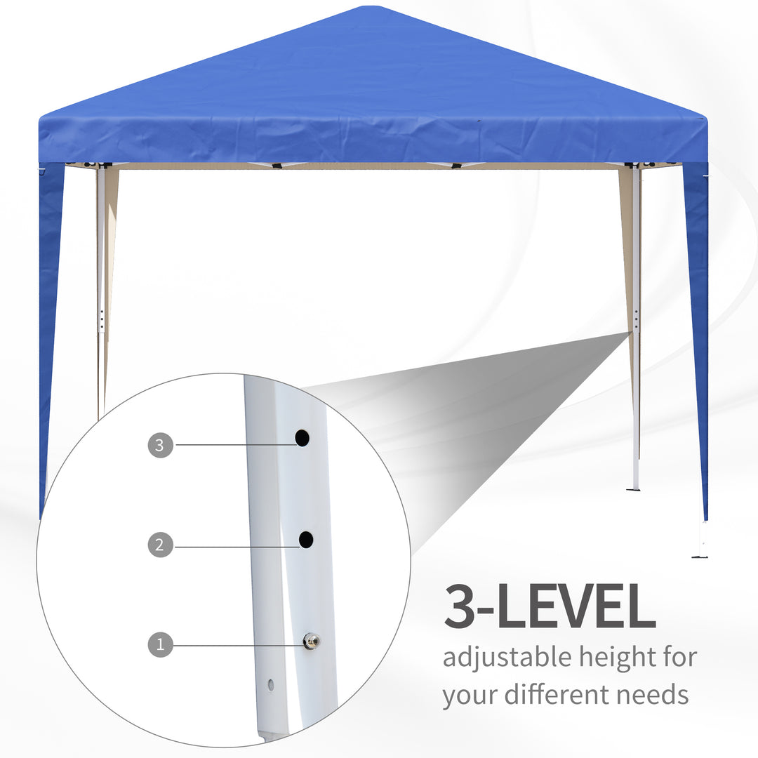 3 x 3M Garden Pop Up Gazebo Marquee Party Tent Wedding Canopy (Blue) + Carrying Bag