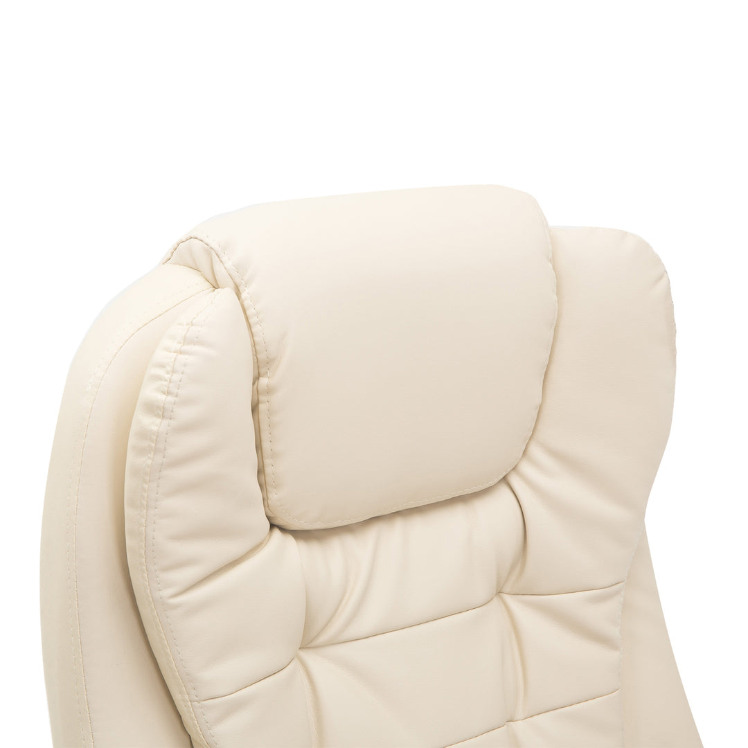 HOMCOM PU Leather Massage Chair, Beige