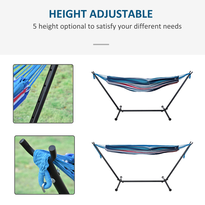 294 x 117cm Hammock with Stand Camping Hammock with Portable Carrying Bag