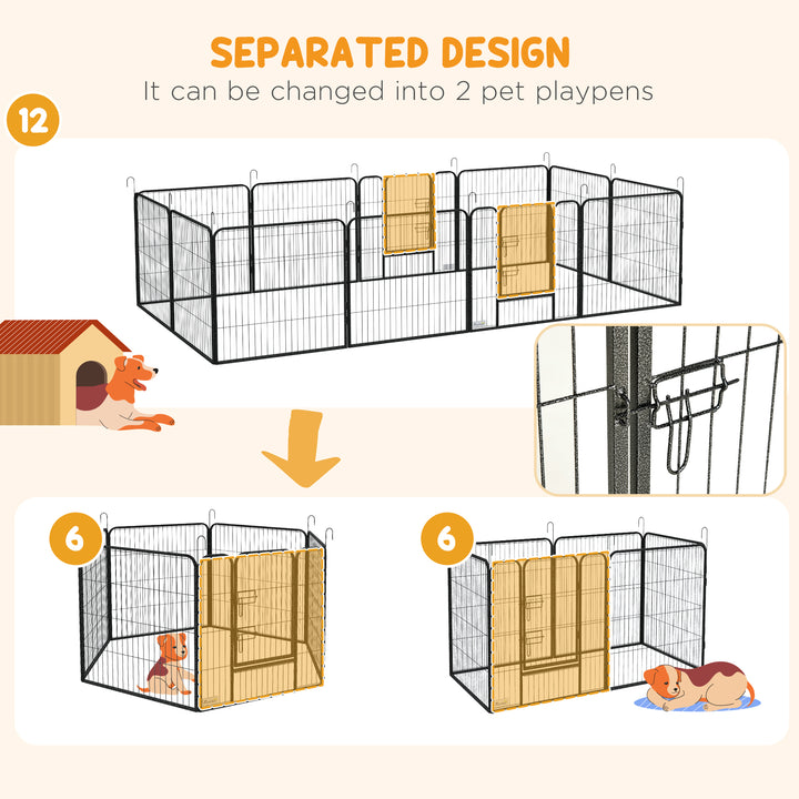 Heavy Duty 12 Panel Puppy Playpen