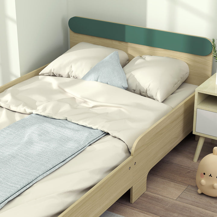 Toddler Bed with Safety Rail for Ages 3-10 Years