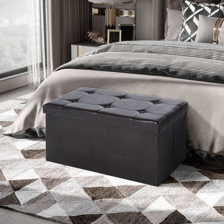 Folding Storage Ottoman