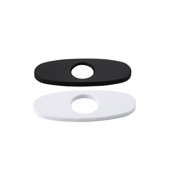 Tap Deck Plate Escutcheon for Monobloc Tap Installation Matte Black Finish