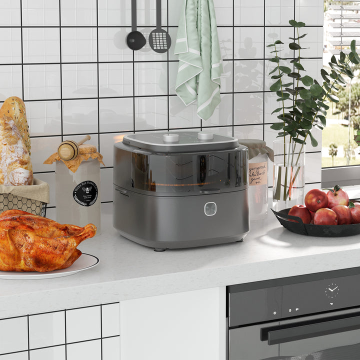 Family Air Fryer with Rapid Air Circulation and Recipes