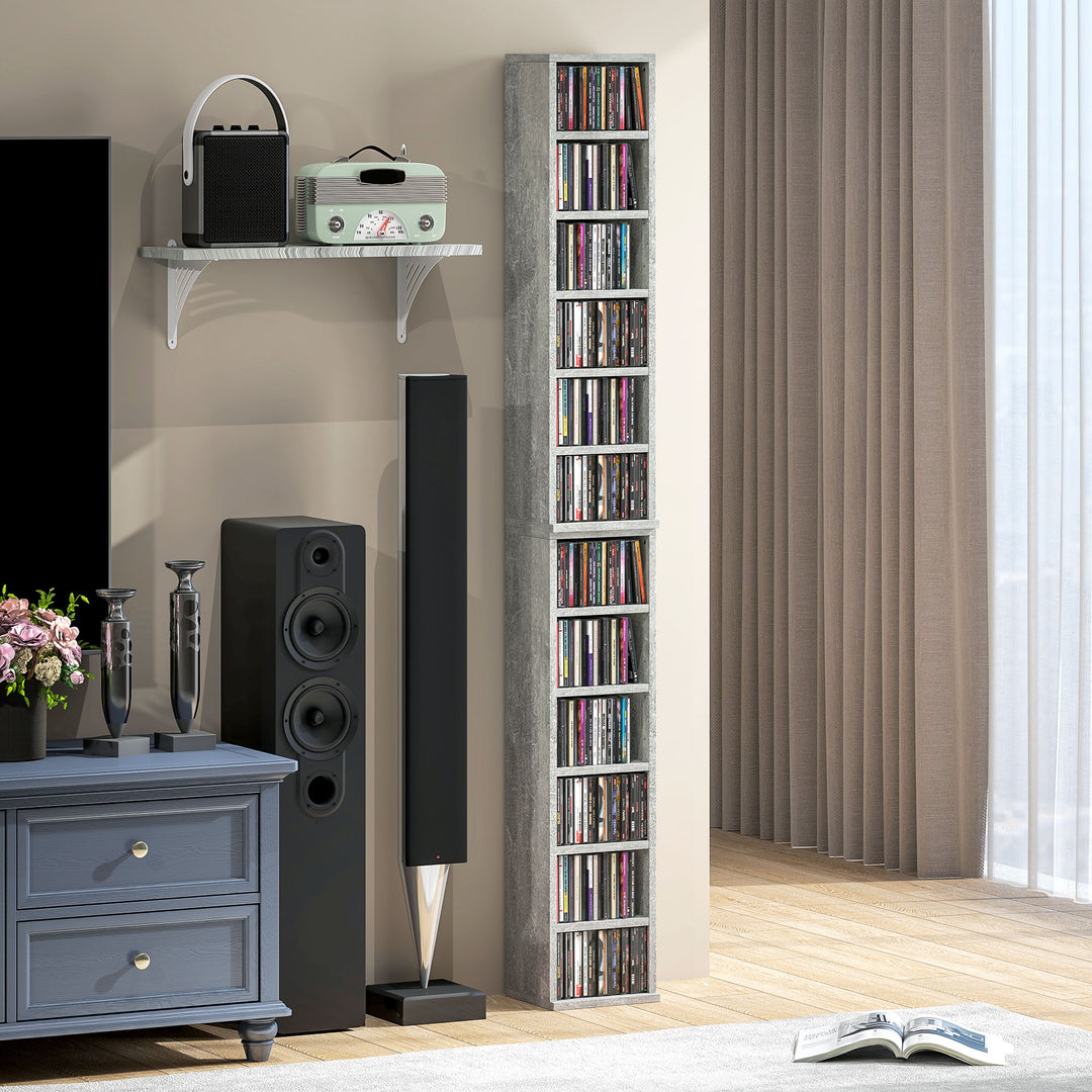 Set of Two 102 CD Storage Units - Cement Grey