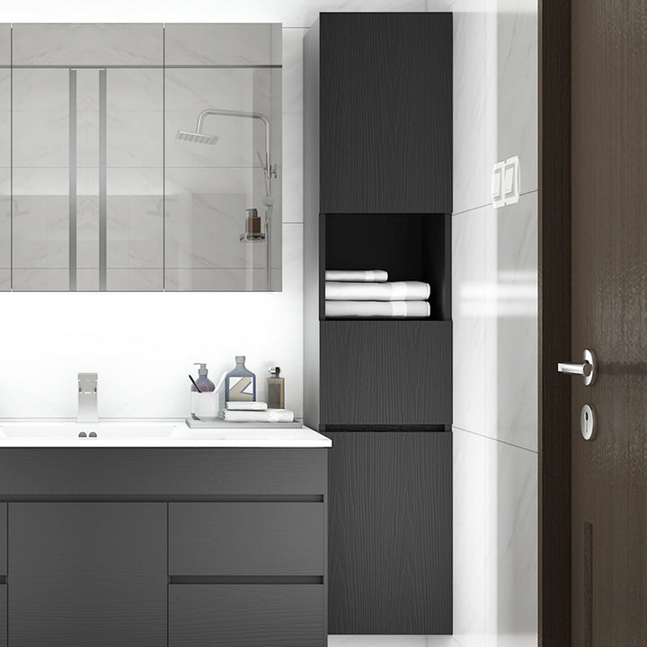 Modern Bathroom Cabinet with Drawers Wall Mounted Bathroom Cabinet with Doors with Shelf