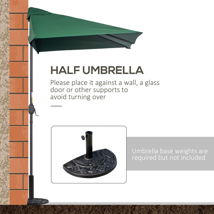 Waterproof Semi-Circular Balcony Sunshade: Crank Handle