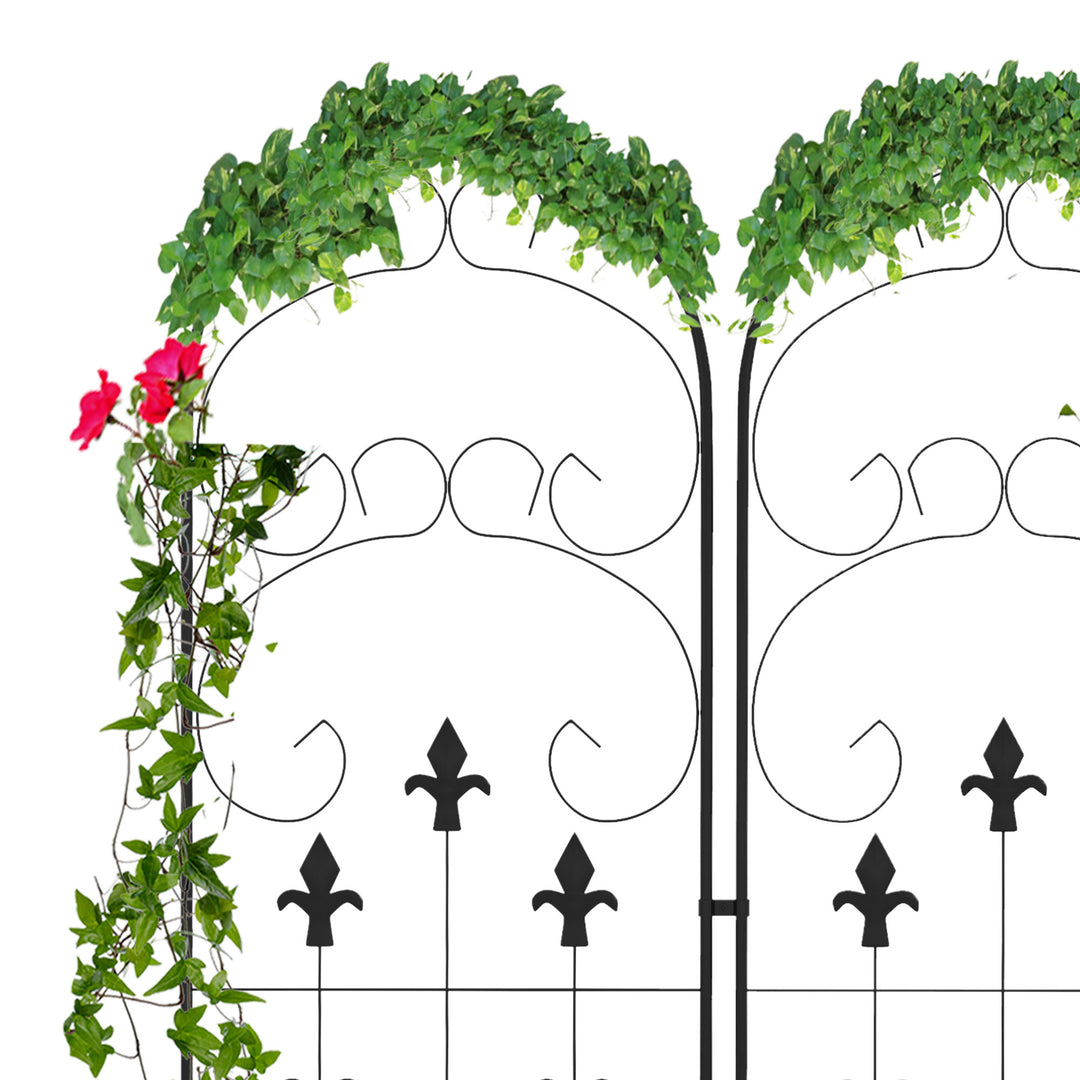 Decorative Trellis Set: Elegant Scroll Design