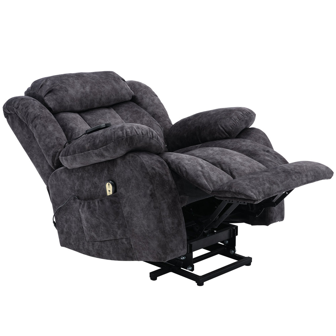 Power Lift Recliner Massage Sofa with Heat & Vibration