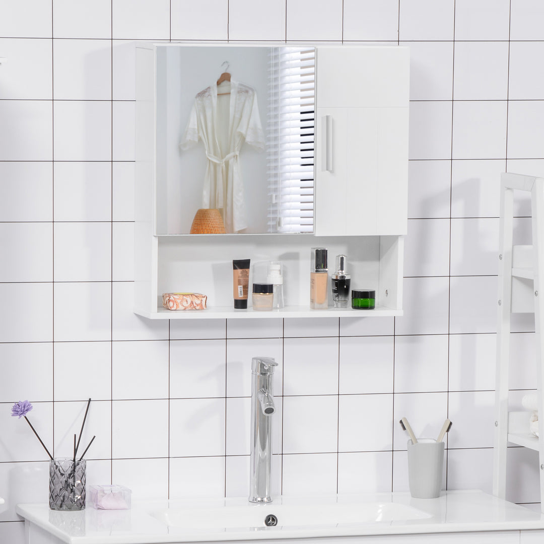 Kleankin Wall-Mounted Bathroom Cabinet with Adjustable Shelf