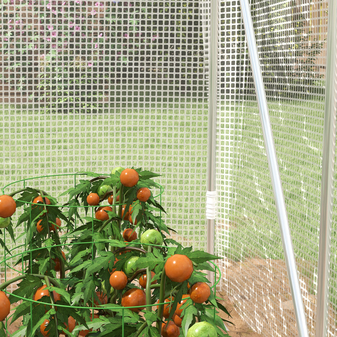 Polytunnel Greenhouse Walk-in Grow House with UV-resistant PE Cover