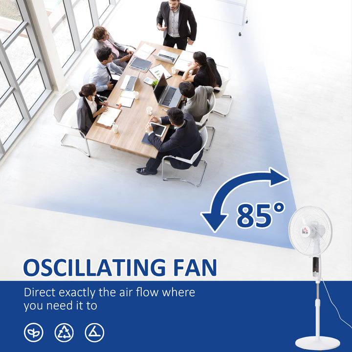 Pedestal Fan 54'' with LED Display