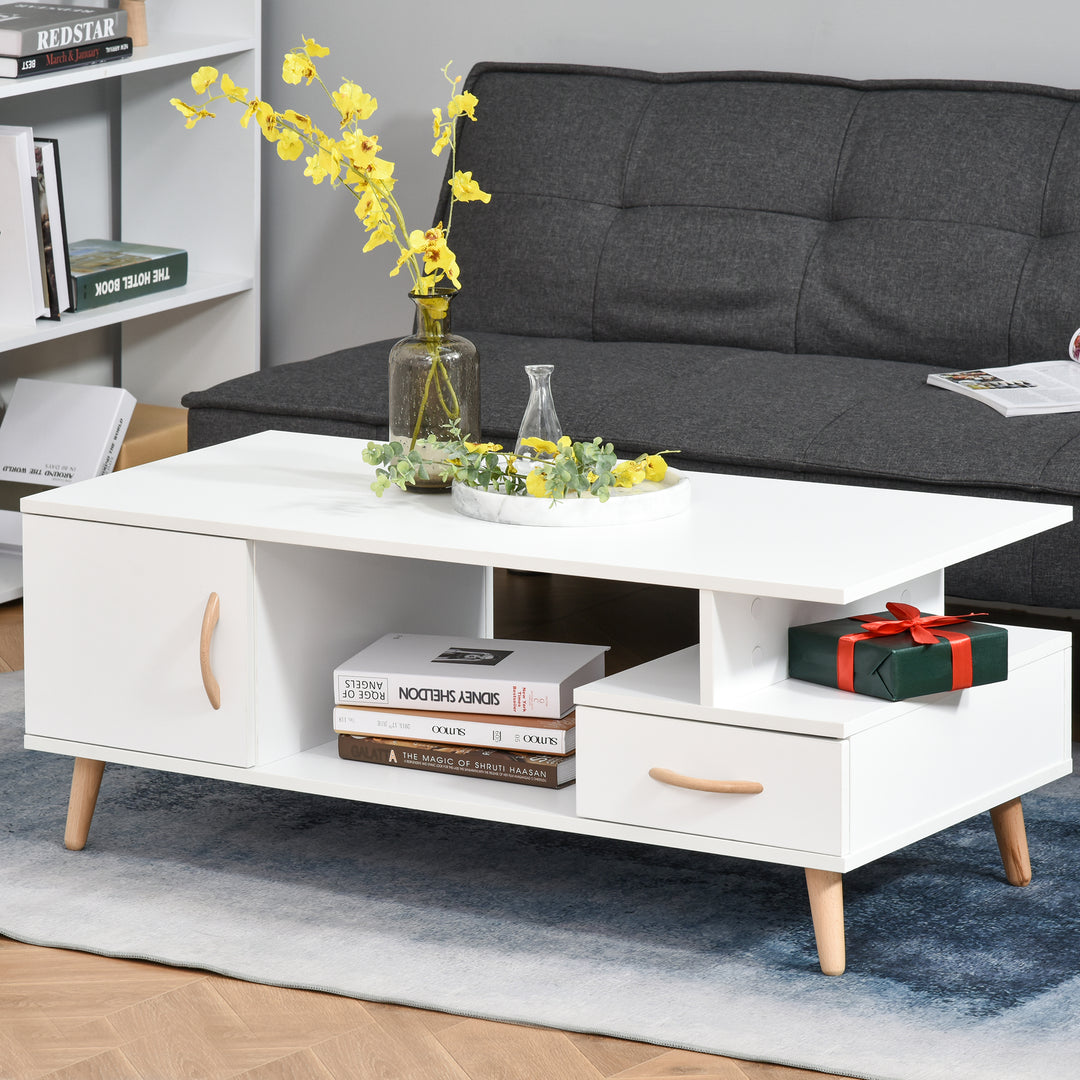 HOMCOM 2-Tier Coffee Table