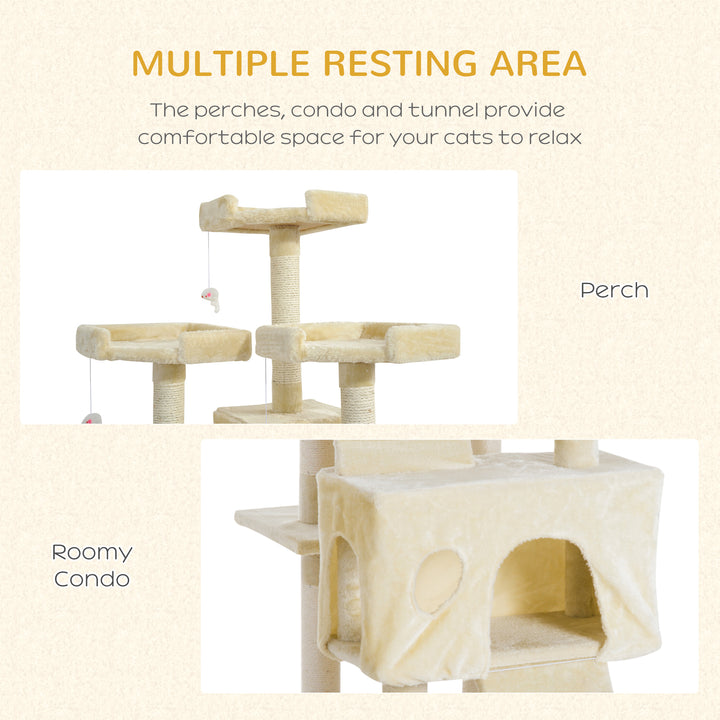 Multi Level Cat Tower with Sisal Posts