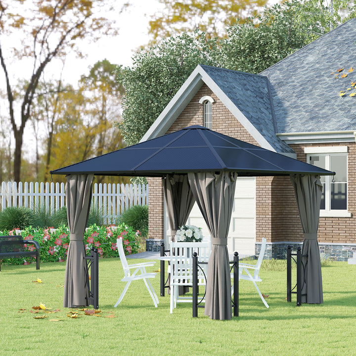 3 x 3(m) Hardtop Gazebo Canopy with Polycarbonate Roof