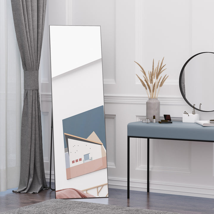 Free Standing Mirror w/ Anti-Slip Pads & Explosion-Proof Film for Bedroom & Dressing Room