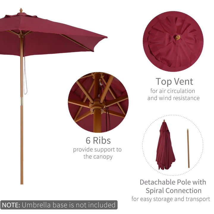 Wooden Garden Parasol