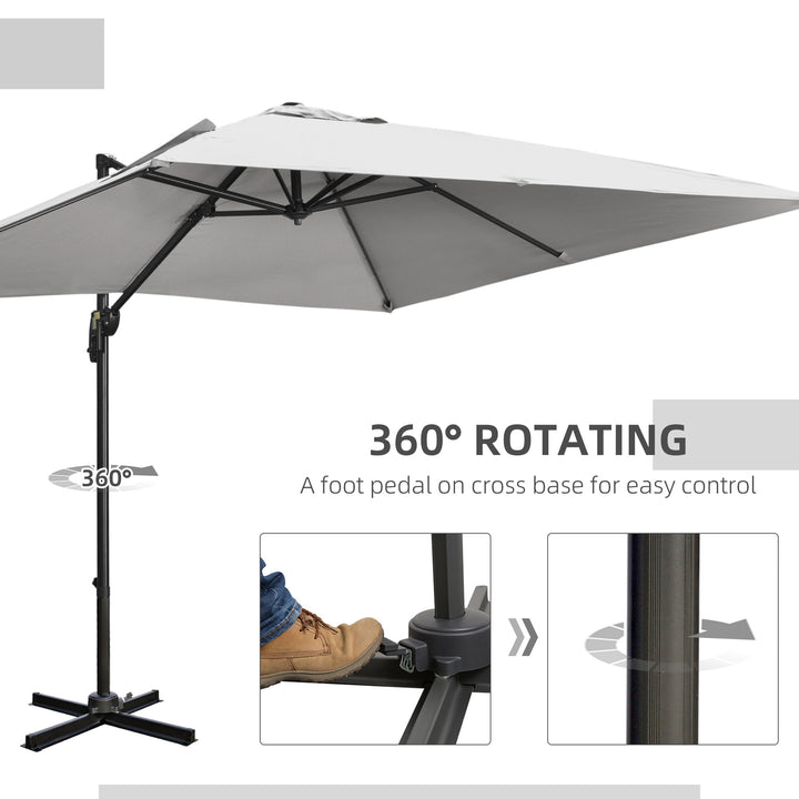 2.7 x 2.7 m Cantilever Parasol