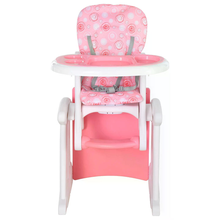 HDPE 3-in-1 Baby Booster High Chair Pink