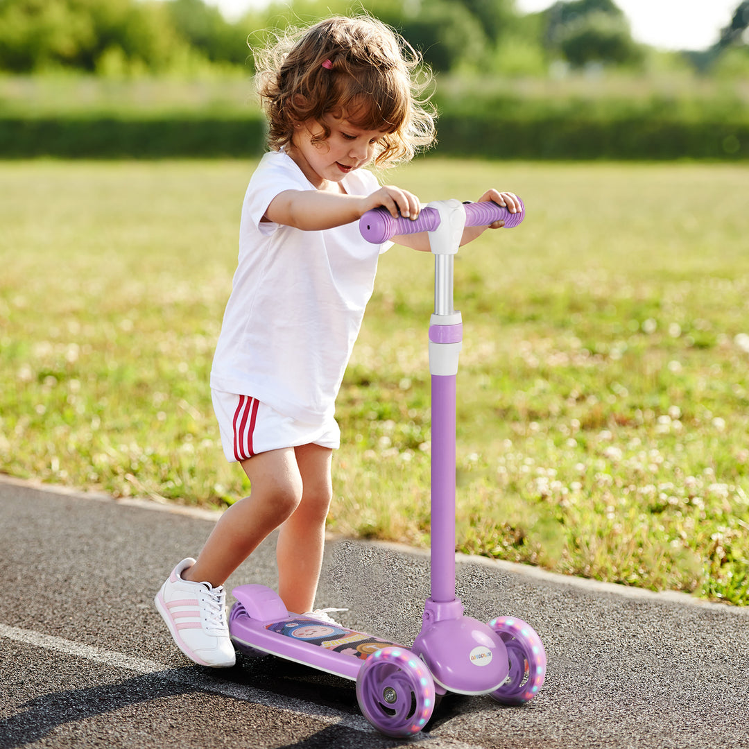 Kids 3 Wheel Scooter for 2-6 Years Old w/ Adjustable Height