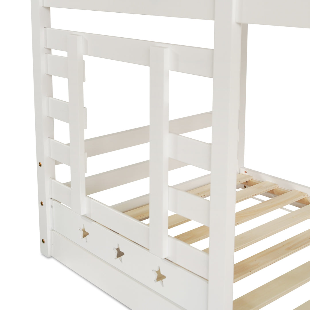 Children's Cabin Bunk Bed with Storage and Underbed Drawers