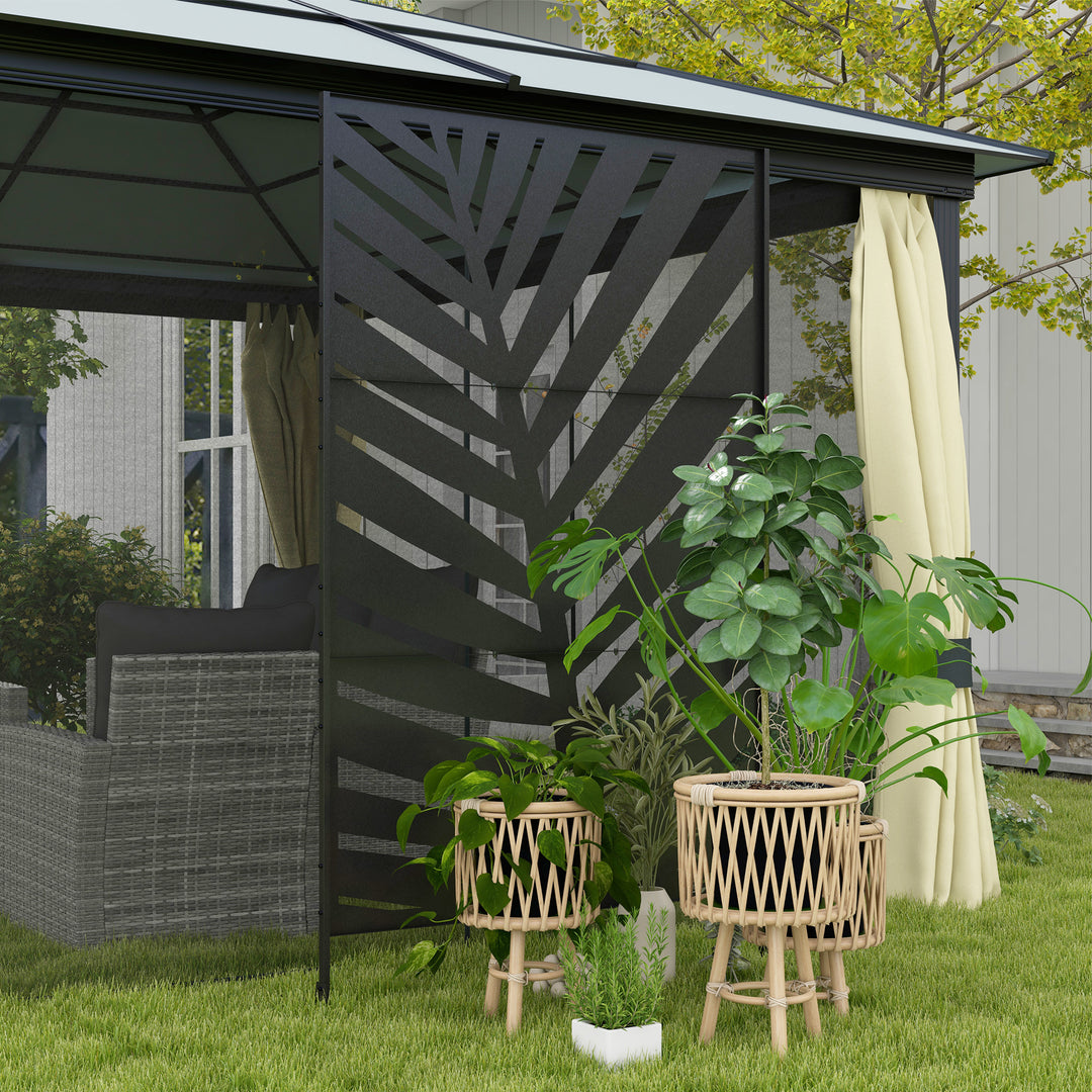 Privacy Screen with Stand and Ground Stakes