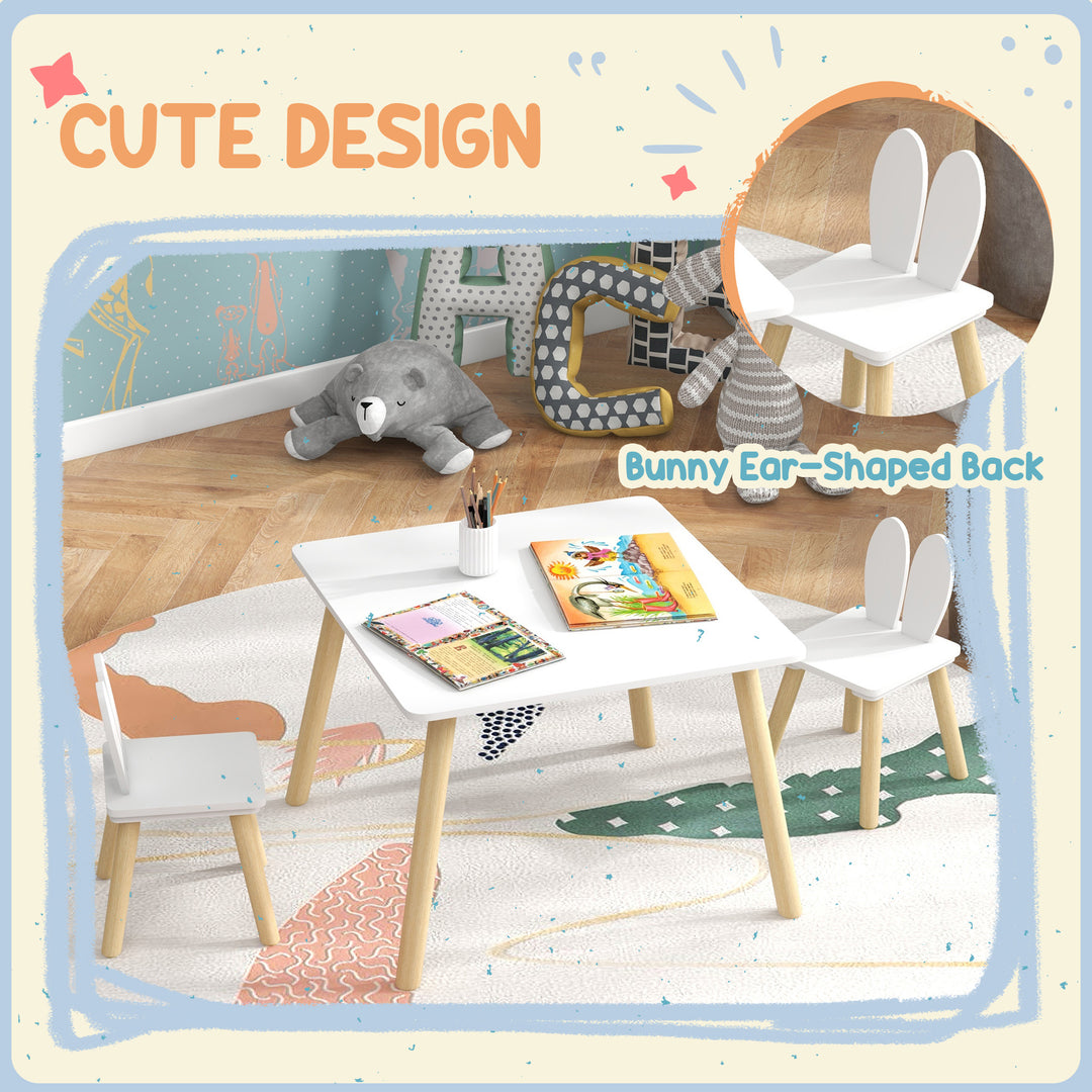 3 Pcs Toddler Table and Chair Set