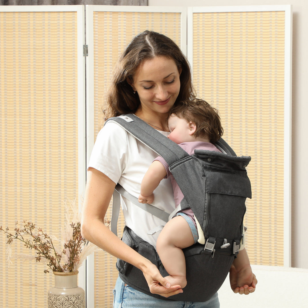 6 in 1 Baby Carrier Newborn to Toddler with Removable Seat for 0-36 Months