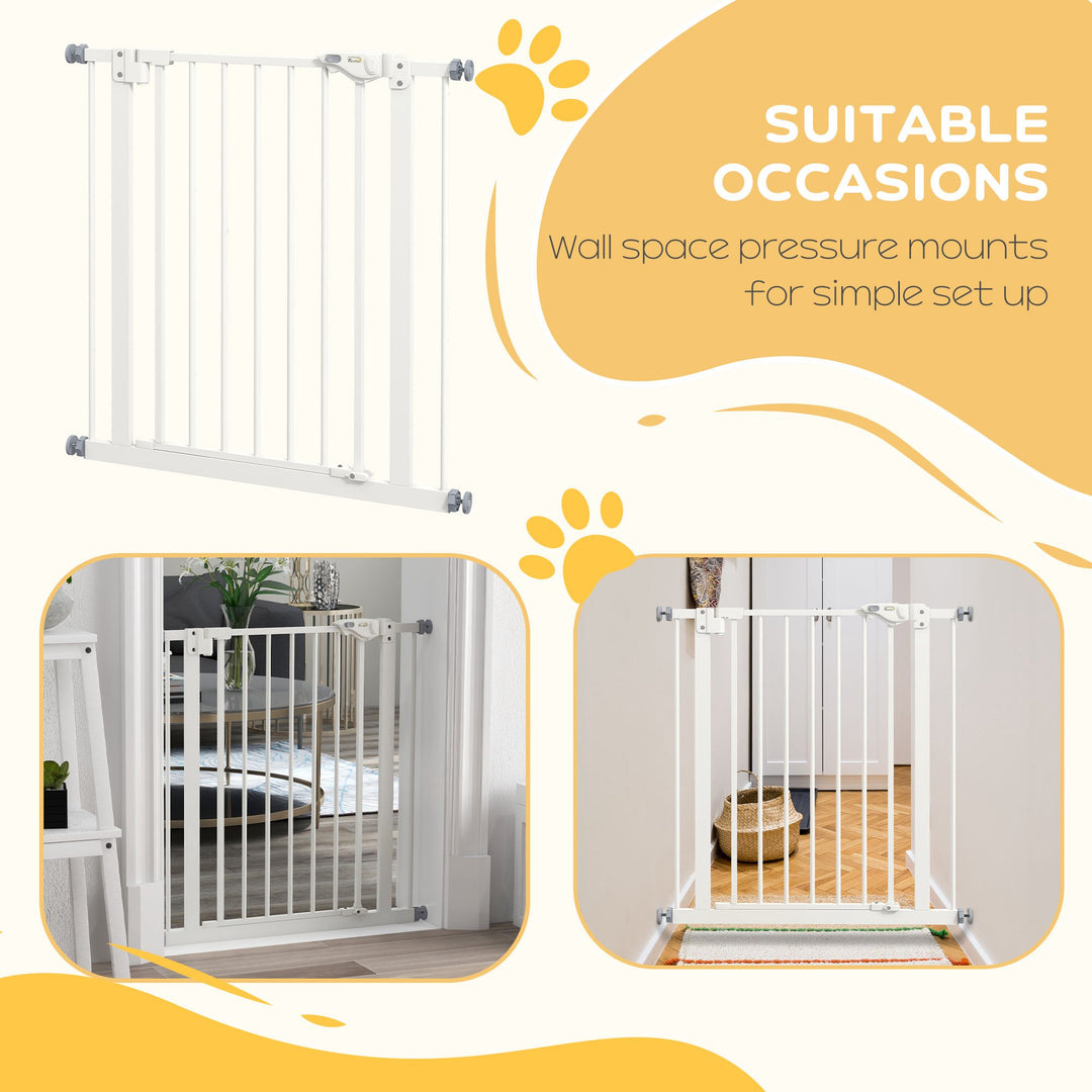 Adjustable Pet Gate: Metal Safety Barrier for Dogs